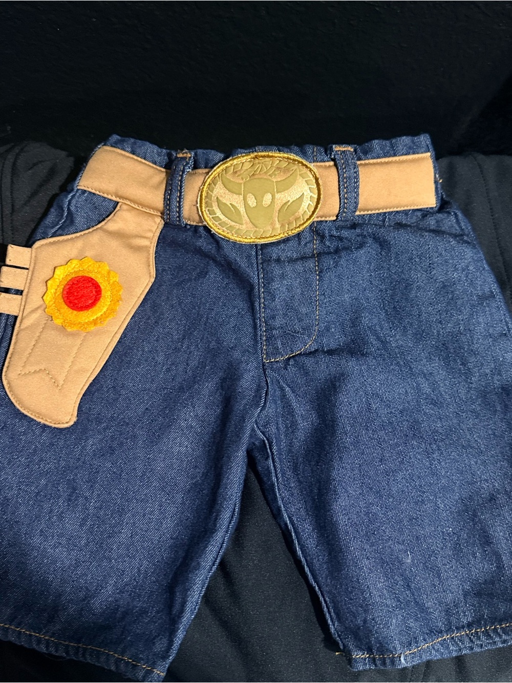 Disney WOODY Dark Blue Denim Shorts with “weapon” for Costume